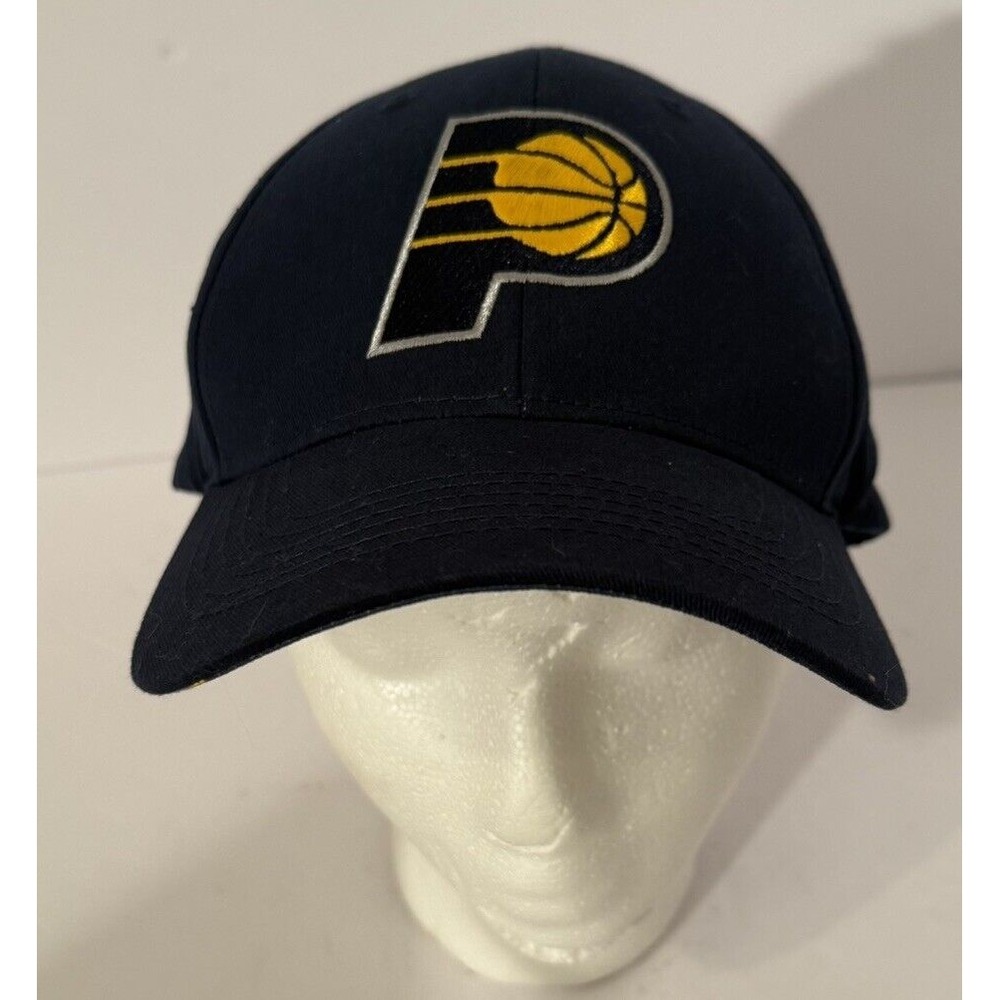 Indiana Pacers Hat Mens Blue Adjustable Strap Baseball Cap Lucas NBA‎ Basketball